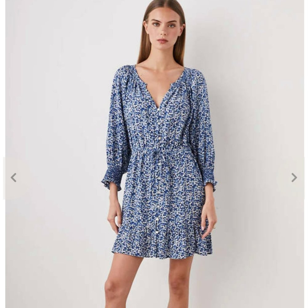 NWT‎ Women's Rails Blue Floral Eliza Dress, Size M